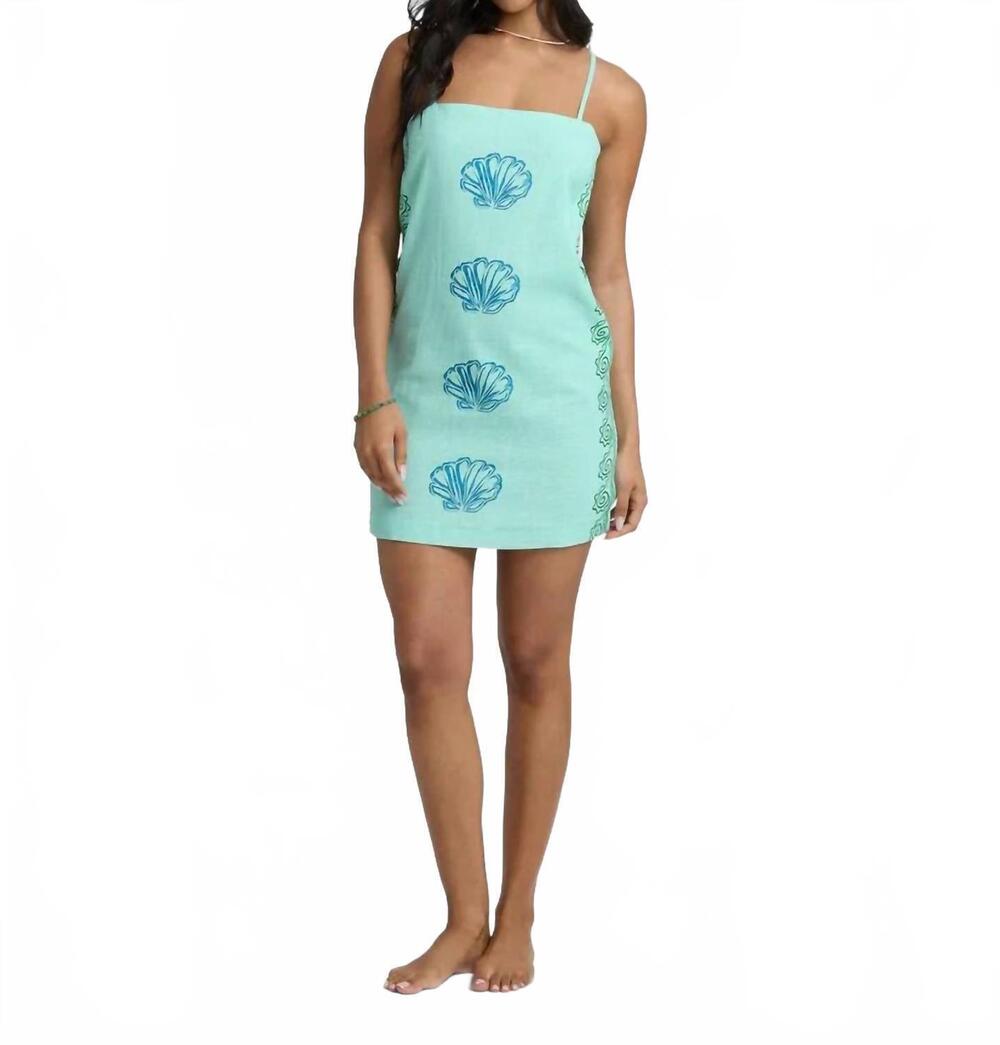 NEW BILLABONG women's sun rays mini dress in green